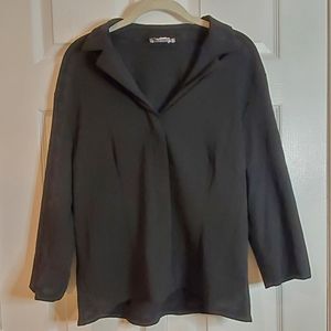 3/4-Sleeve Button Up